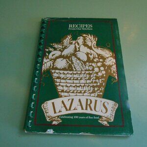 VINTAGE Lazarus Department Store Recipes From Our Kitchen Green Cover 100 Years